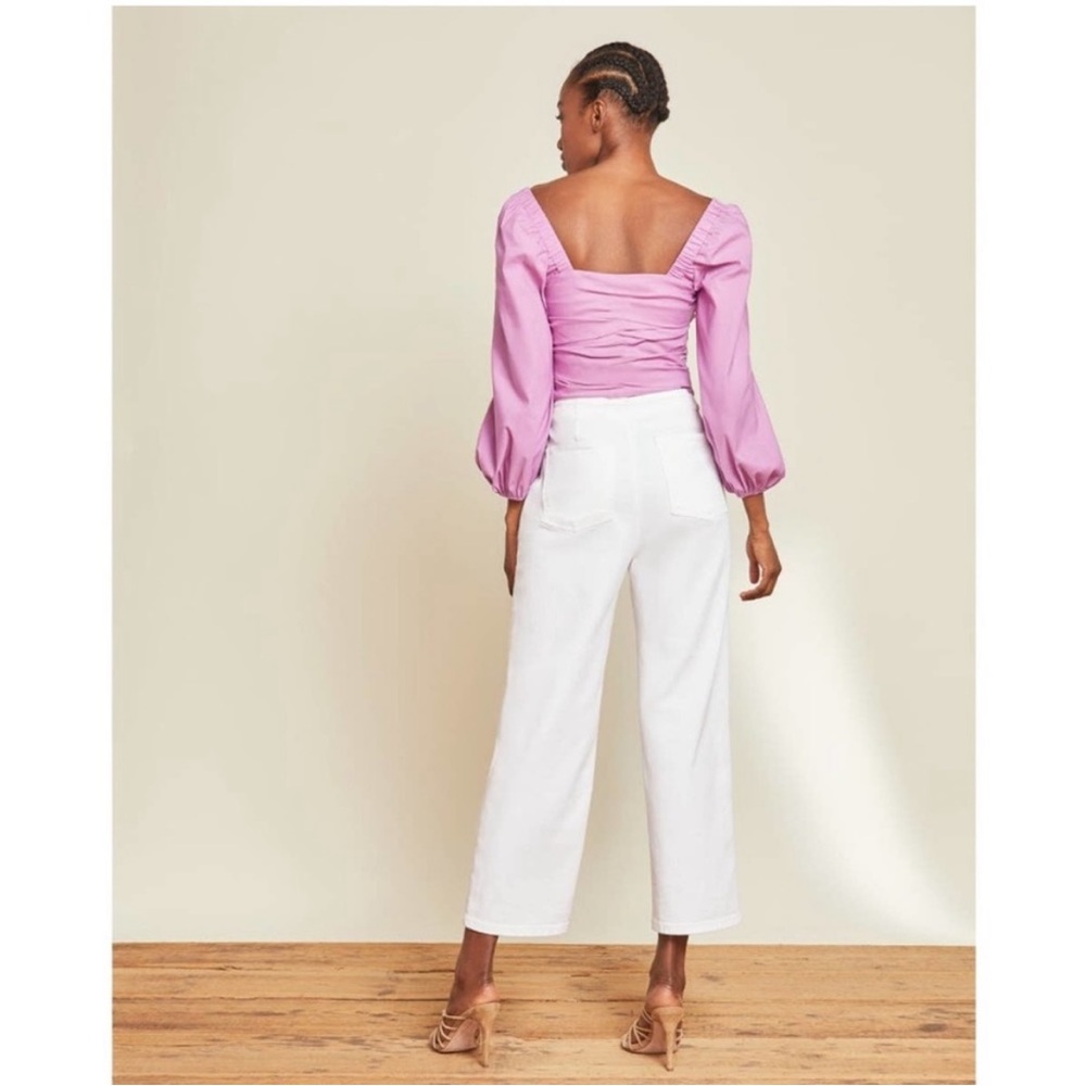 NWT Veronica Beard Kayla puff sleeve top - Picture 7 of 12